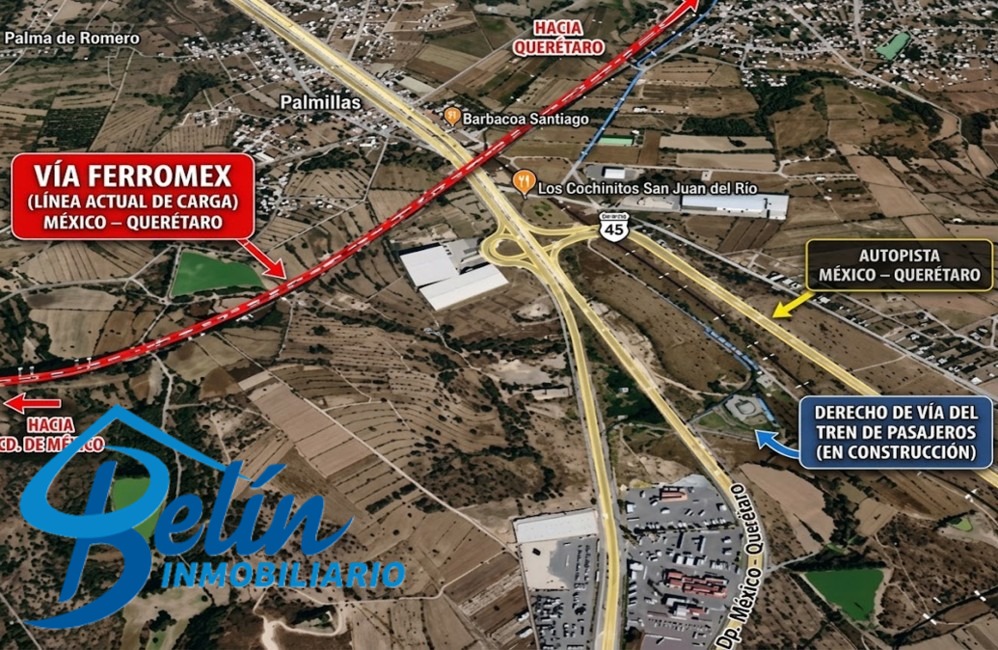 Terreno de 76.5 hectáreas en venta, Palmillas; San Juan del Rio, Querétaro